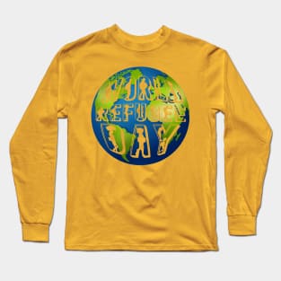 World Refugee Day Globe Long Sleeve T-Shirt